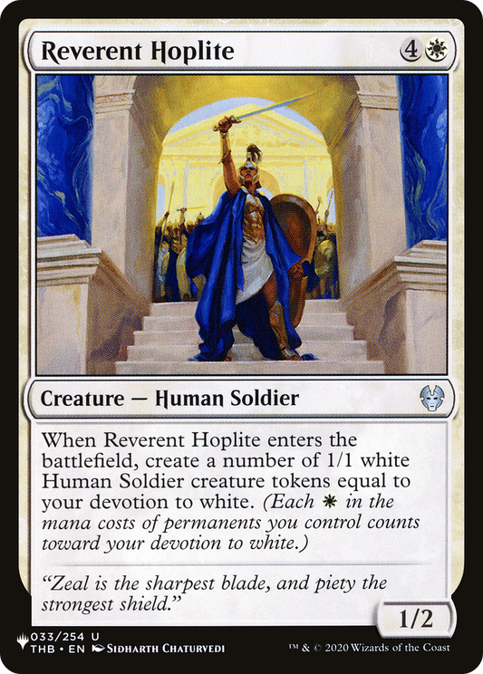 Reverent Hoplite (LIST-THB-33)