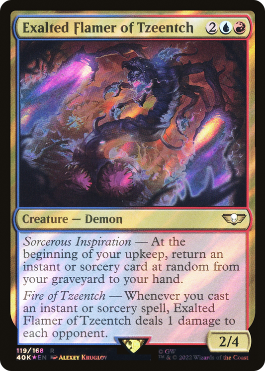 Exalted Flamer of Tzeentch (40K-119★) (Surge Foil)