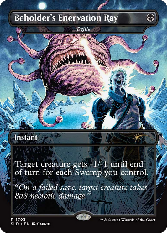 Beholder's Enervation Ray / Defile (SLD-1793) (Borderless)