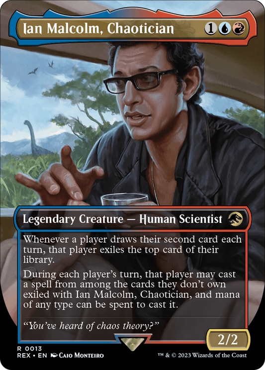 Ian Malcolm, Chaotician (REX-013) (Borderless)
