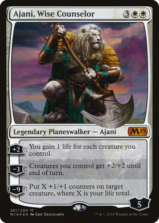 Ajani, Wise Counselor (M19-281) (Foil)