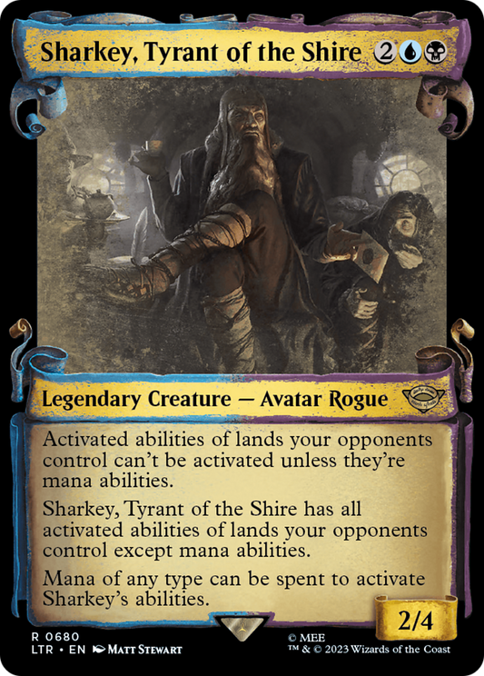 Sharkey, Tyrant of the Shire (LTR-680) (Showcase) (Scroll) (Foil)