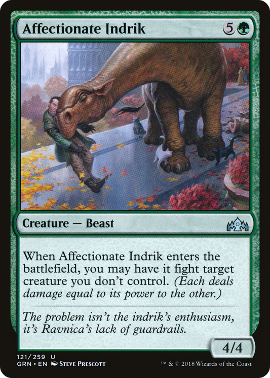 Affectionate Indrik (GRN-121) (Foil)