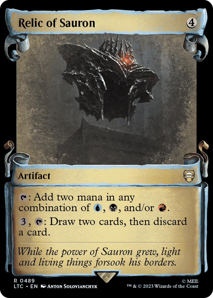 Relic of Sauron (LTC-489) (Showcase) (Scroll) (Foil)