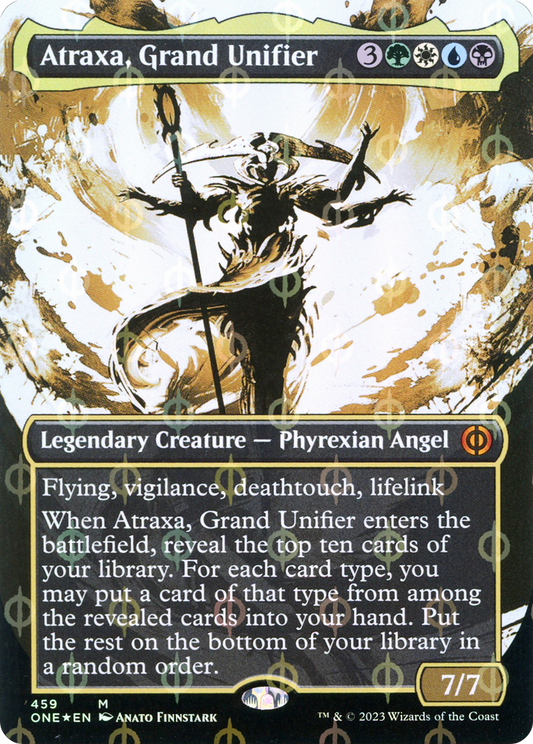 Atraxa, Grand Unifier (ONE-459) (Showcase) (Borderless) (Compleat Foil)