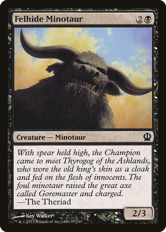 Felhide Minotaur (THS-087) (Foil)