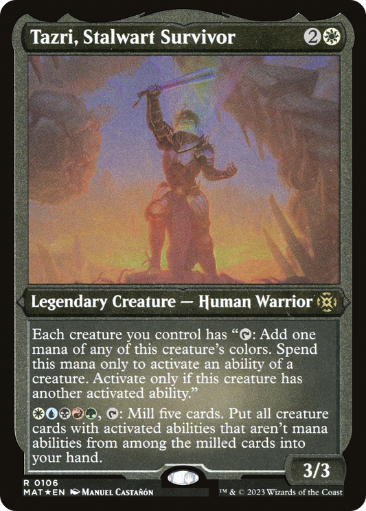 Tazri, Stalwart Survivor (MAT-106) (Etched Foil)