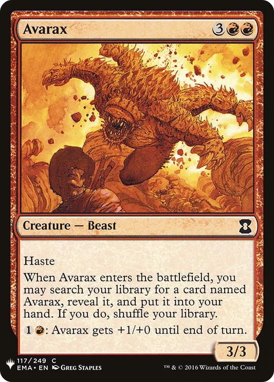 Avarax (LIST-EMA-117)