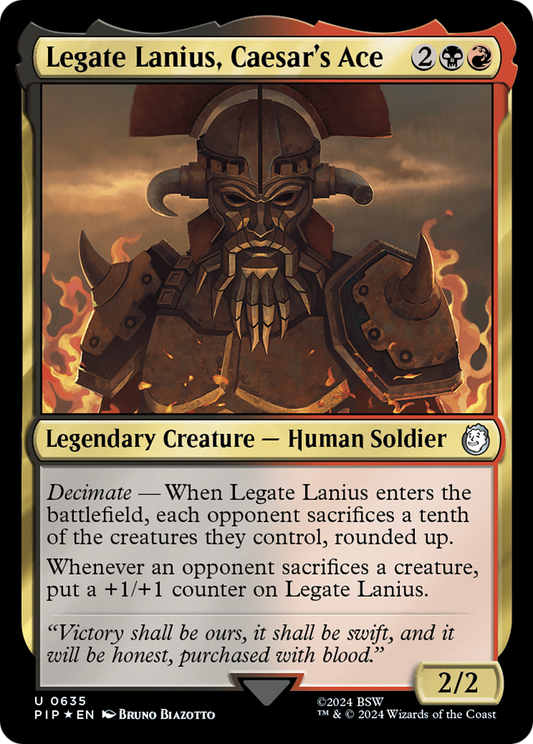 Legate Lanius, Caesar's Ace (PIP-635) (Surge Foil)