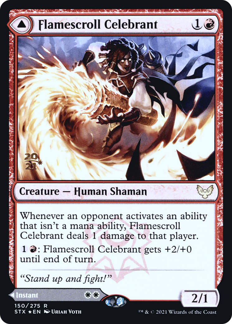 Flamescroll Celebrant // Revel in Silence (PRE-150S) (Foil)