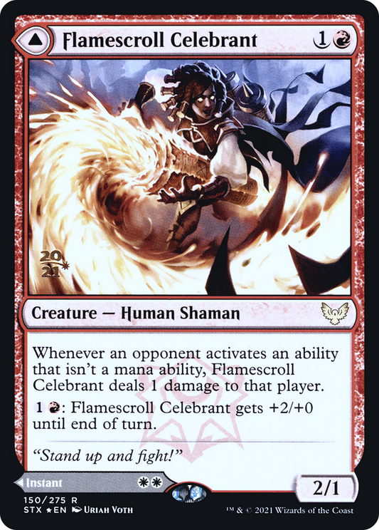 Flamescroll Celebrant // Revel in Silence (PRE-150S) (Foil)