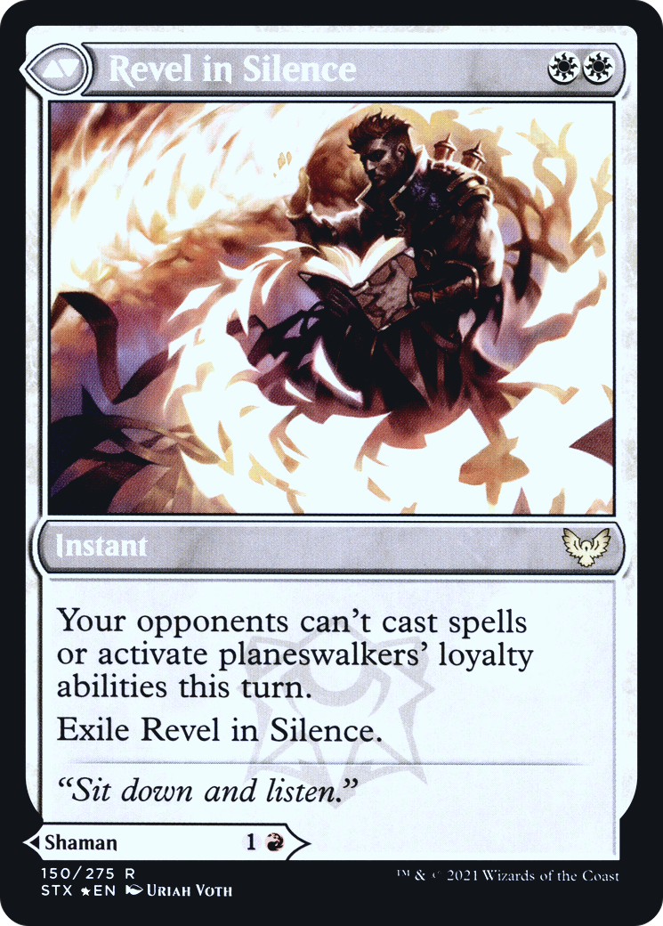 Flamescroll Celebrant // Revel in Silence (PRE-150S) (Foil)