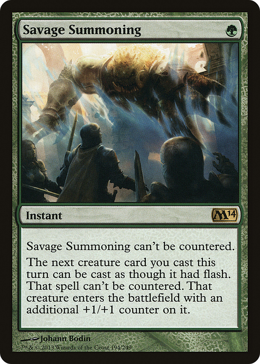 Savage Summoning (M14-194)