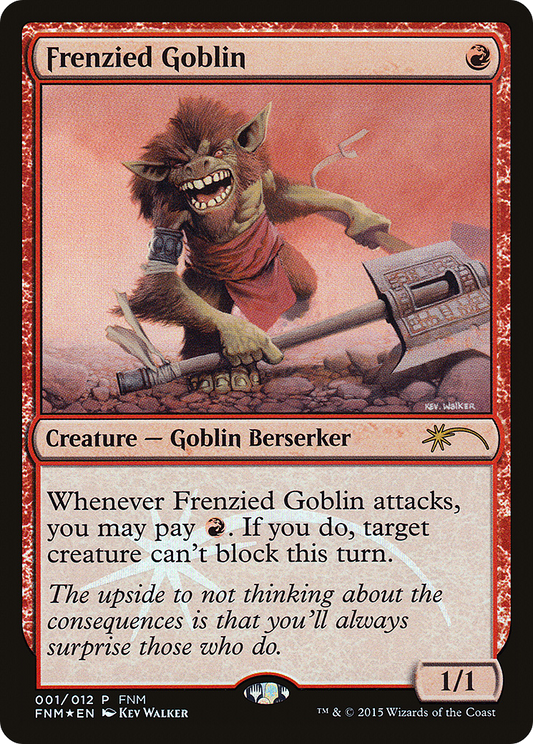 Frenzied Goblin (FNM-001) (Foil)