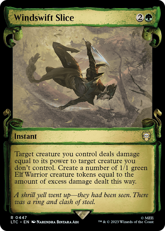 Windswift Slice (LTC-447) (Showcase) (Scroll) (Foil)