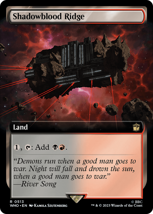 Shadowblood Ridge (WHO-513) (Extended Art) (Foil)
