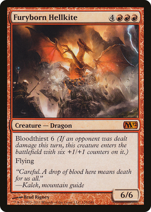Furyborn Hellkite (M12-135) (Foil)