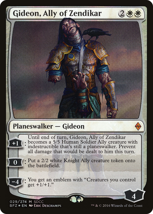 Gideon, Ally of Zendikar (MEDIA-029) (Foil)