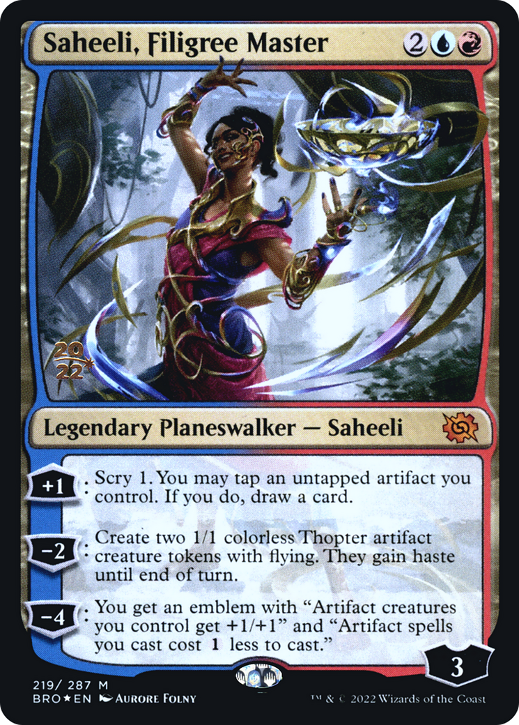 Saheeli, Filigree Master (PRE-219S) (Foil)