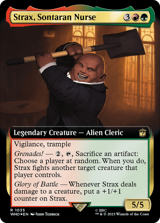 Strax, Sontaran Nurse (WHO-1035) (Extended Art) (Surge Foil)