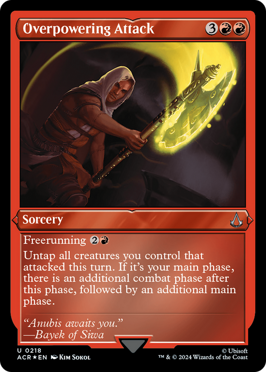 Overpowering Attack (ACR-218) (Etched Foil)
