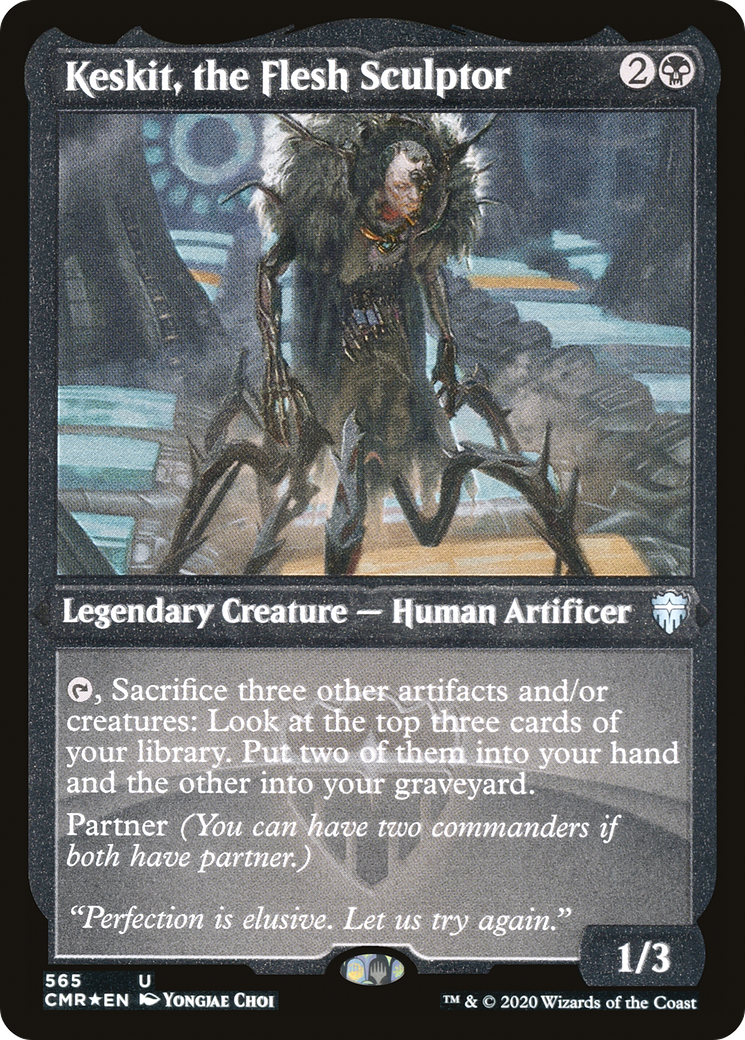 Keskit, the Flesh Sculptor (CMR-565) (Etched Foil)
