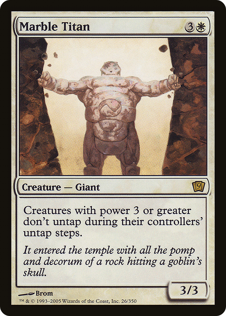 Marble Titan (9ED-26★) (Foil)