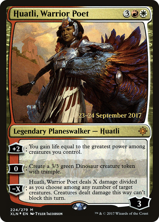 Huatli, Warrior Poet (PRE-224S) (Foil)