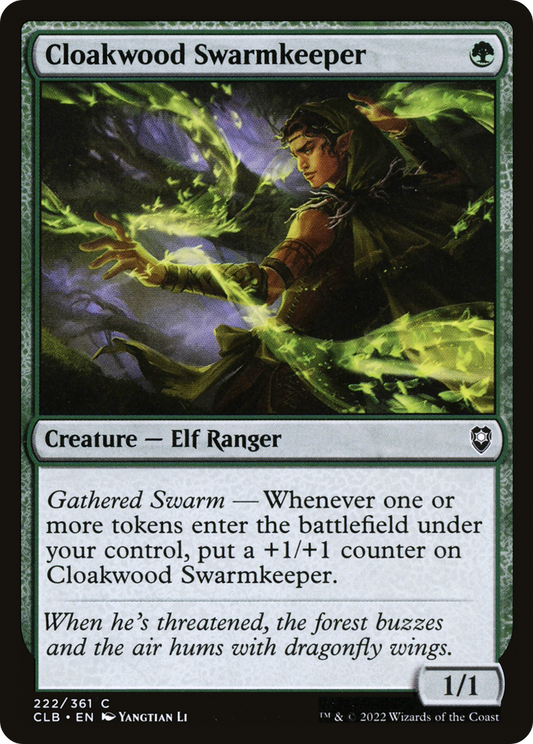 Cloakwood Swarmkeeper (CLB-222) (Foil)