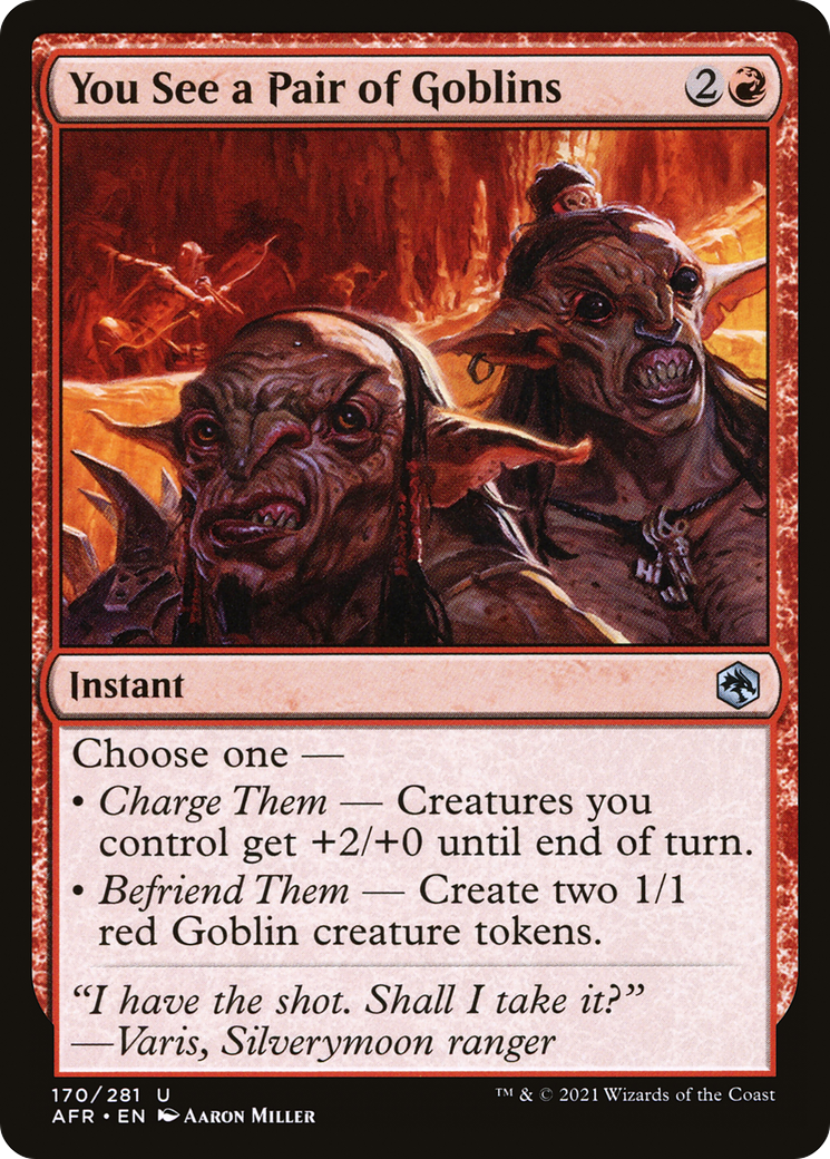 You See a Pair of Goblins (AFR-170) (Foil)