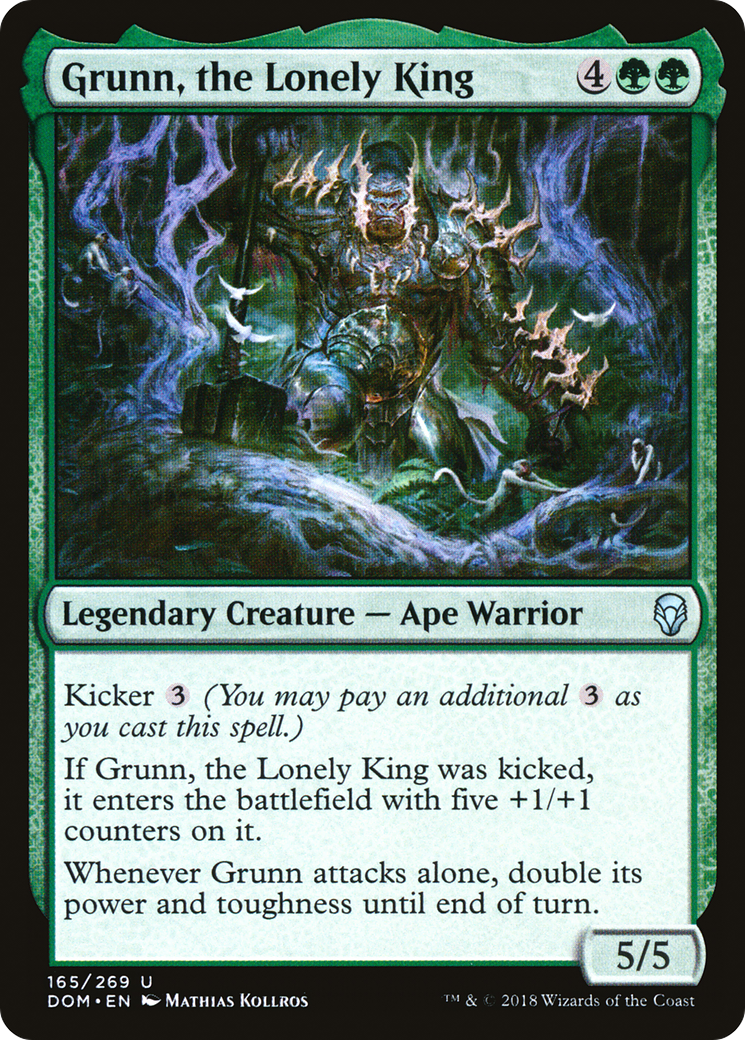 Grunn, the Lonely King (DOM-165) (Foil)