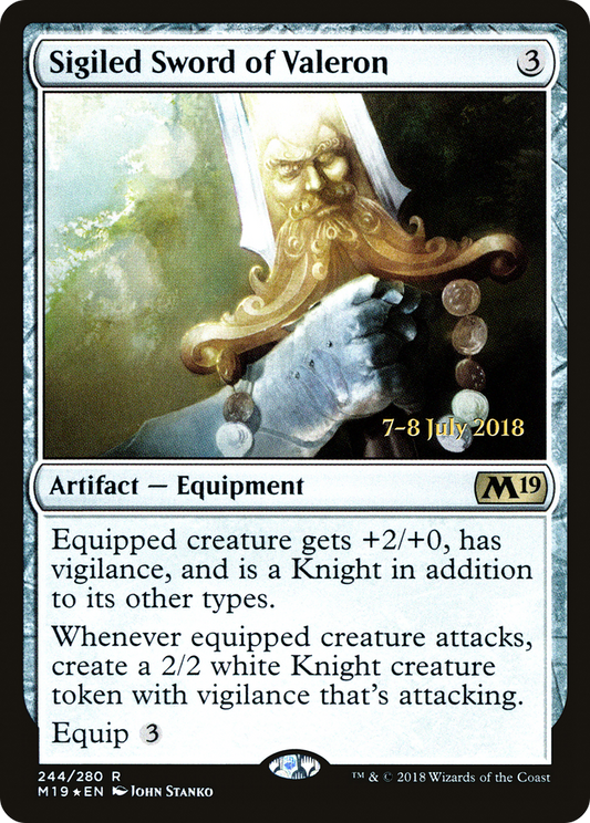 Sigiled Sword of Valeron (PRE-244S) (Foil)