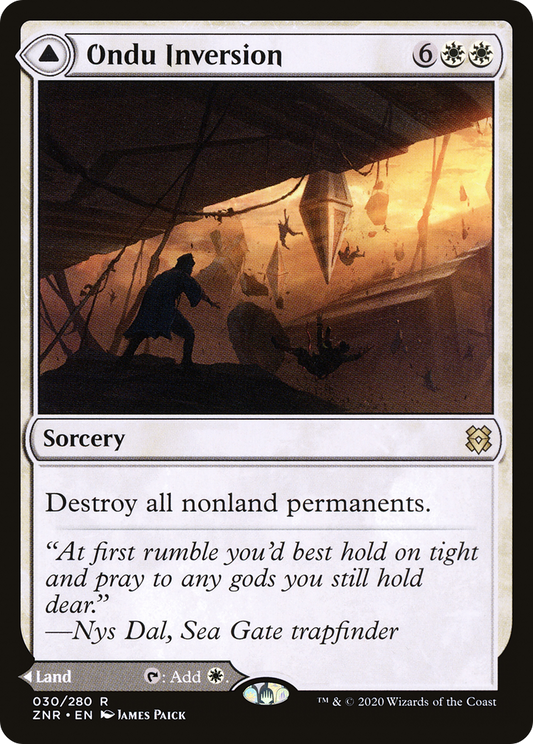 Ondu Inversion // Ondu Skyruins (ZNR-030) (Foil)