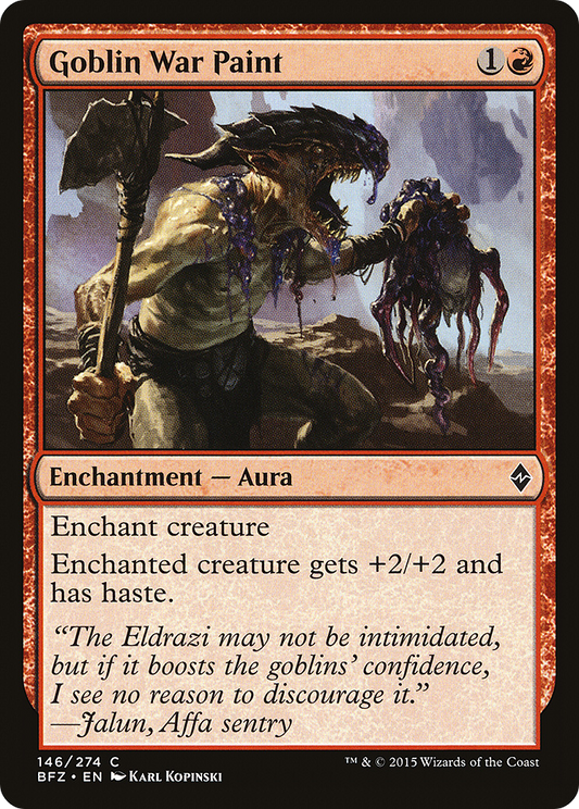Goblin War Paint (BFZ-146) (Foil)