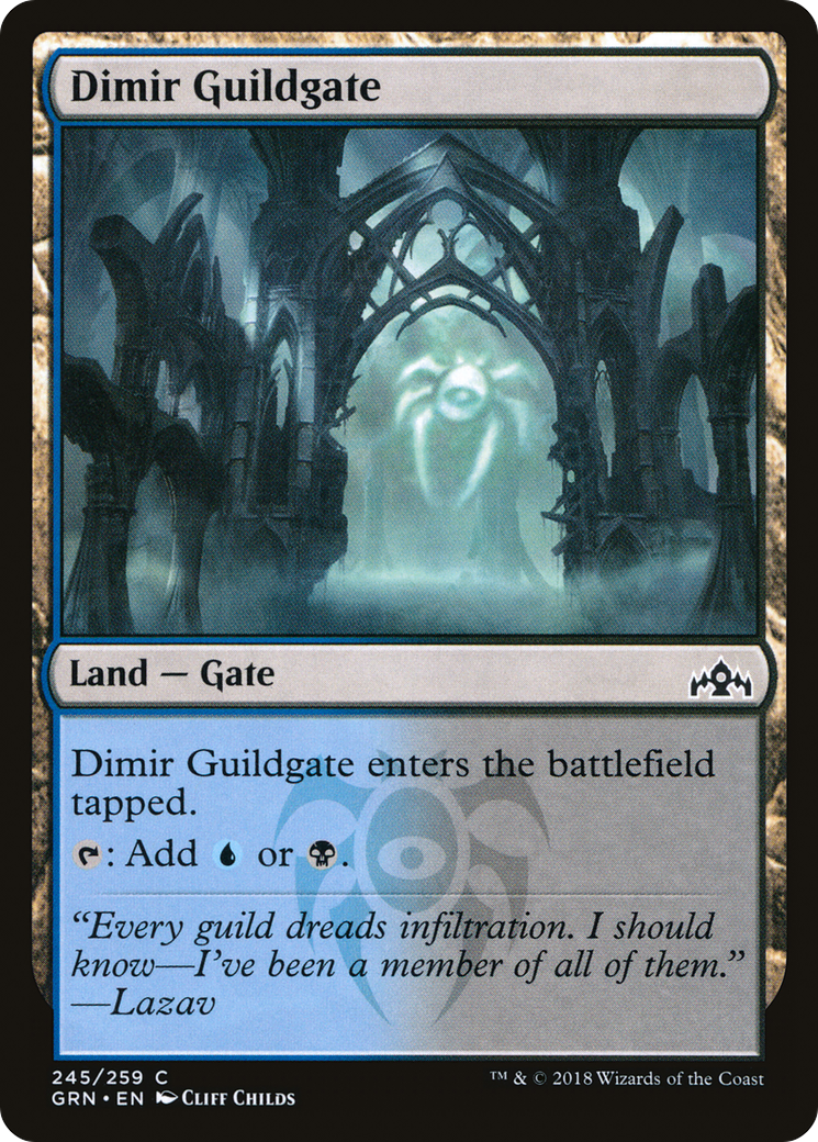 Dimir Guildgate (GRN-245) (Foil)