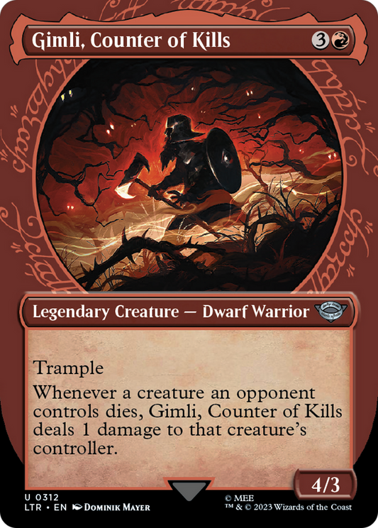 Gimli, Counter of Kills (LTR-312) (Showcase) (Borderless) (Foil)