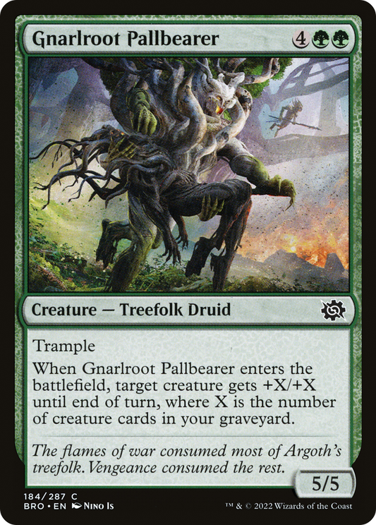 Gnarlroot Pallbearer (BRO-184) (Foil)