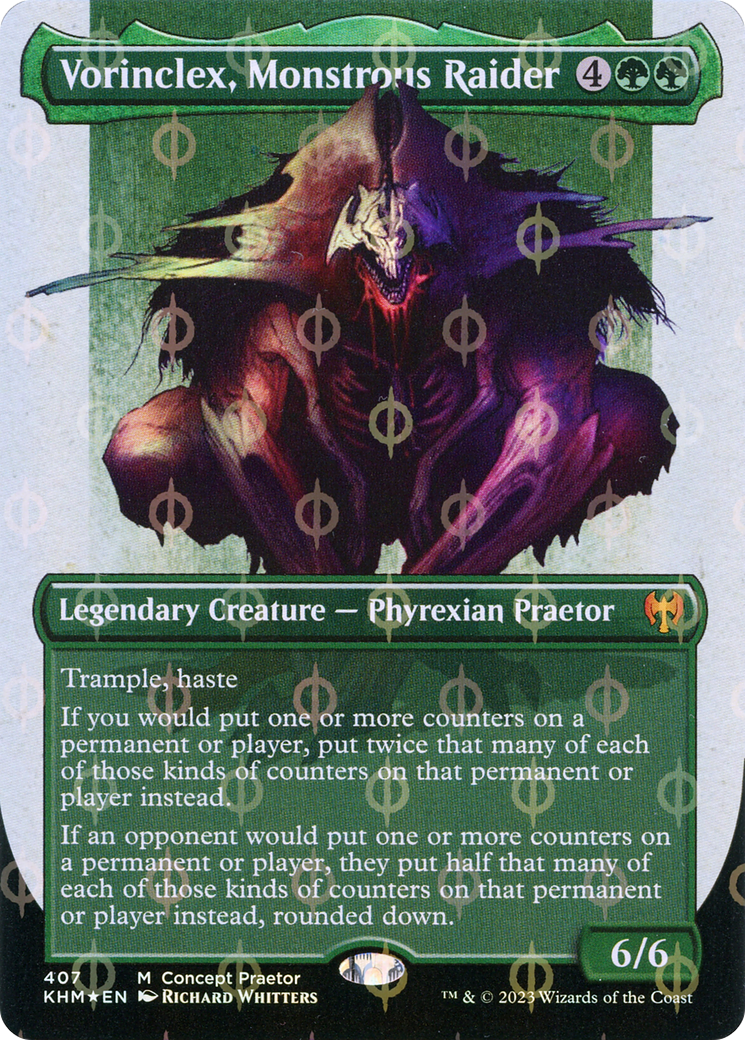 Vorinclex, Monstrous Raider (ONE-407) (Borderless) (Compleat Foil)