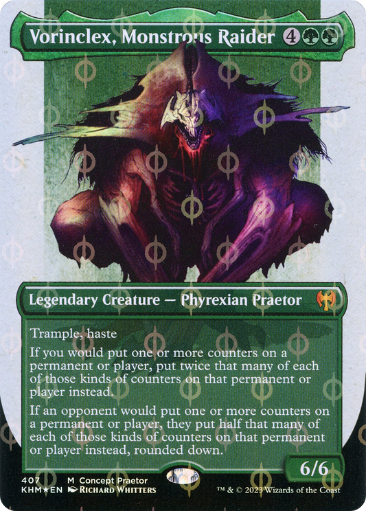 Vorinclex, Monstrous Raider (ONE-407) (Borderless) (Compleat Foil)