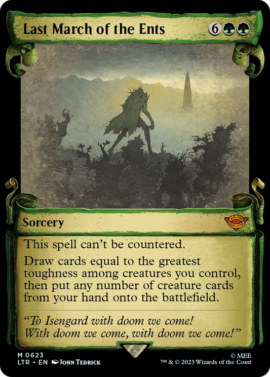 Last March of the Ents (LTR-623) (Showcase) (Scroll)