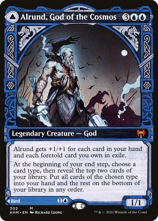 Alrund, God of the Cosmos // Hakka, Whispering Raven (KHM-302) (Showcase)