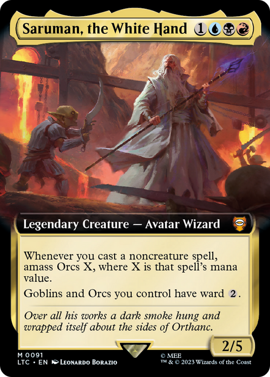 Saruman, the White Hand (LTC-091) (Extended Art) (Foil)