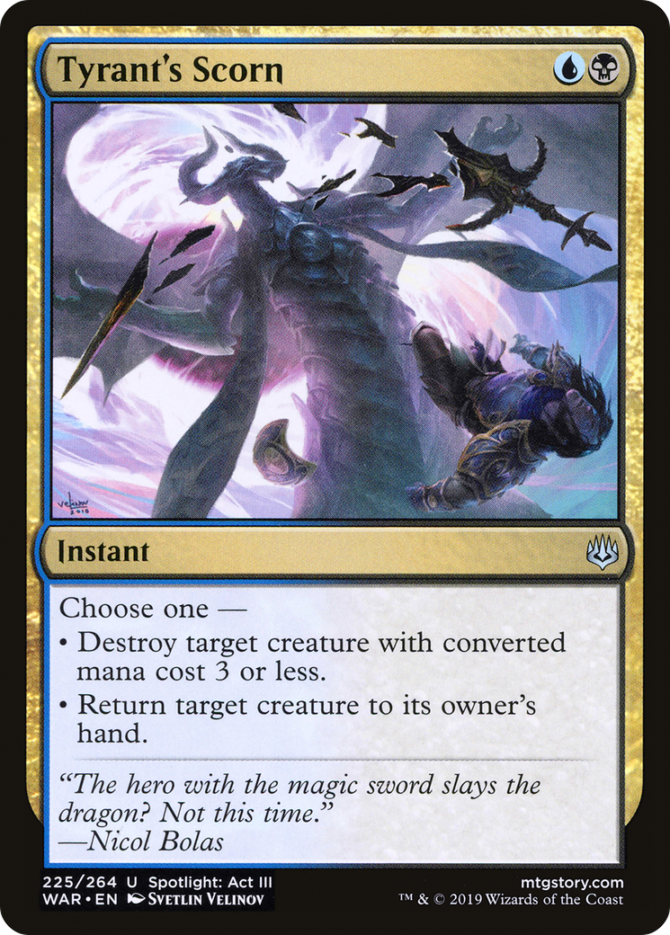 Tyrant's Scorn (WAR-225) (Foil)