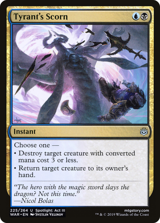 Tyrant's Scorn (WAR-225) (Foil)