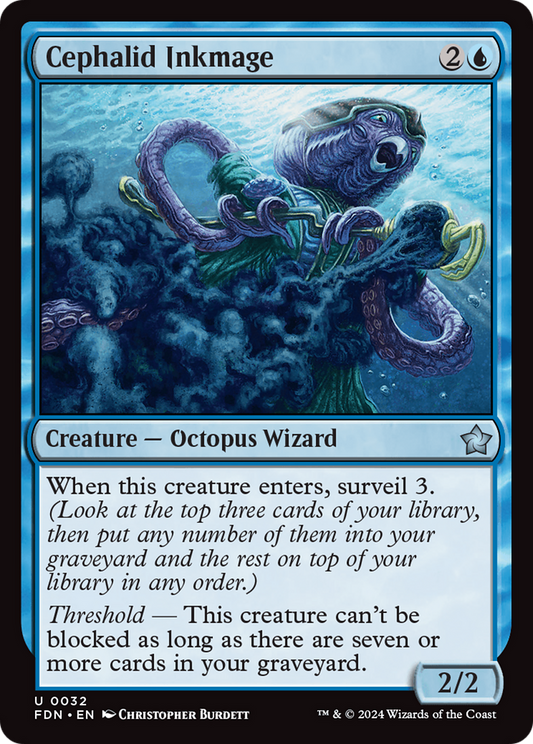 Cephalid Inkmage (FDN-032) (Foil)
