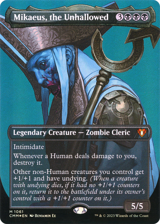 Mikaeus, the Unhallowed (CMM-1061) (Borderless) (Textured Foil)