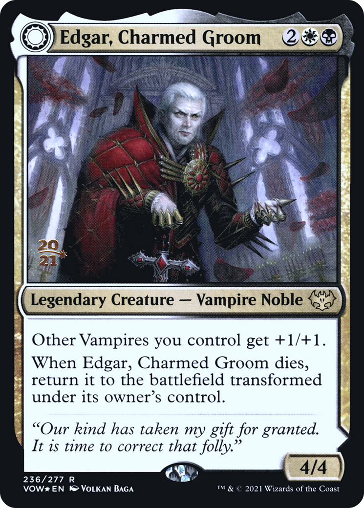 Edgar, Charmed Groom // Edgar Markov's Coffin (PRE-236S) (Foil)