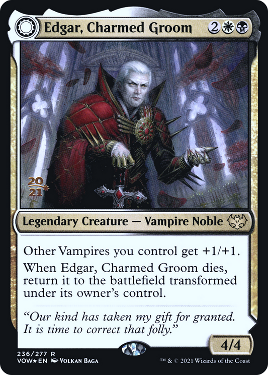 Edgar, Charmed Groom // Edgar Markov's Coffin (PRE-236S) (Foil)