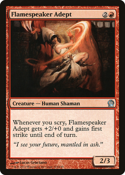 Flamespeaker Adept (THS-123) (Foil)