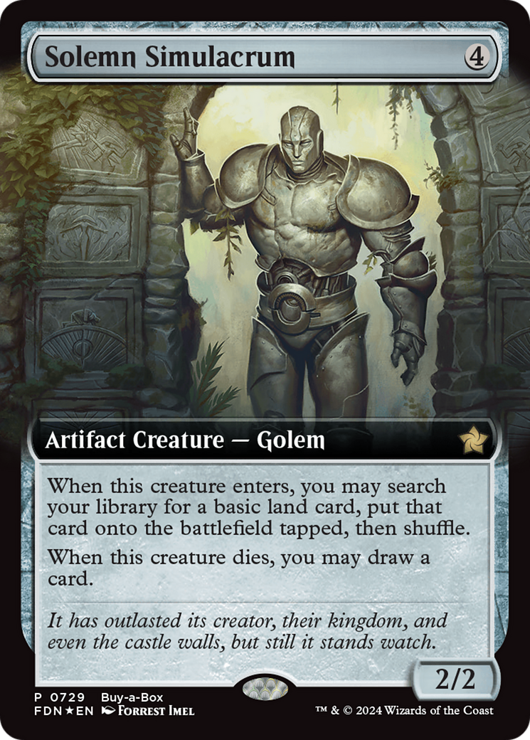 Solemn Simulacrum (FDN-729) (Extended Art) (Foil)